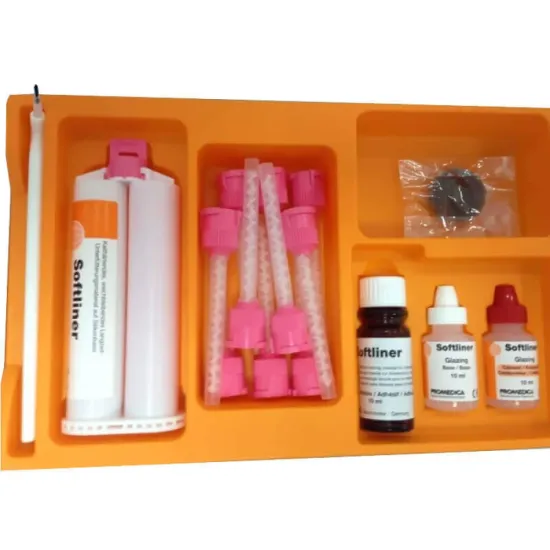 Softliner, Silicone-based Soft Denture Relining Material Kit